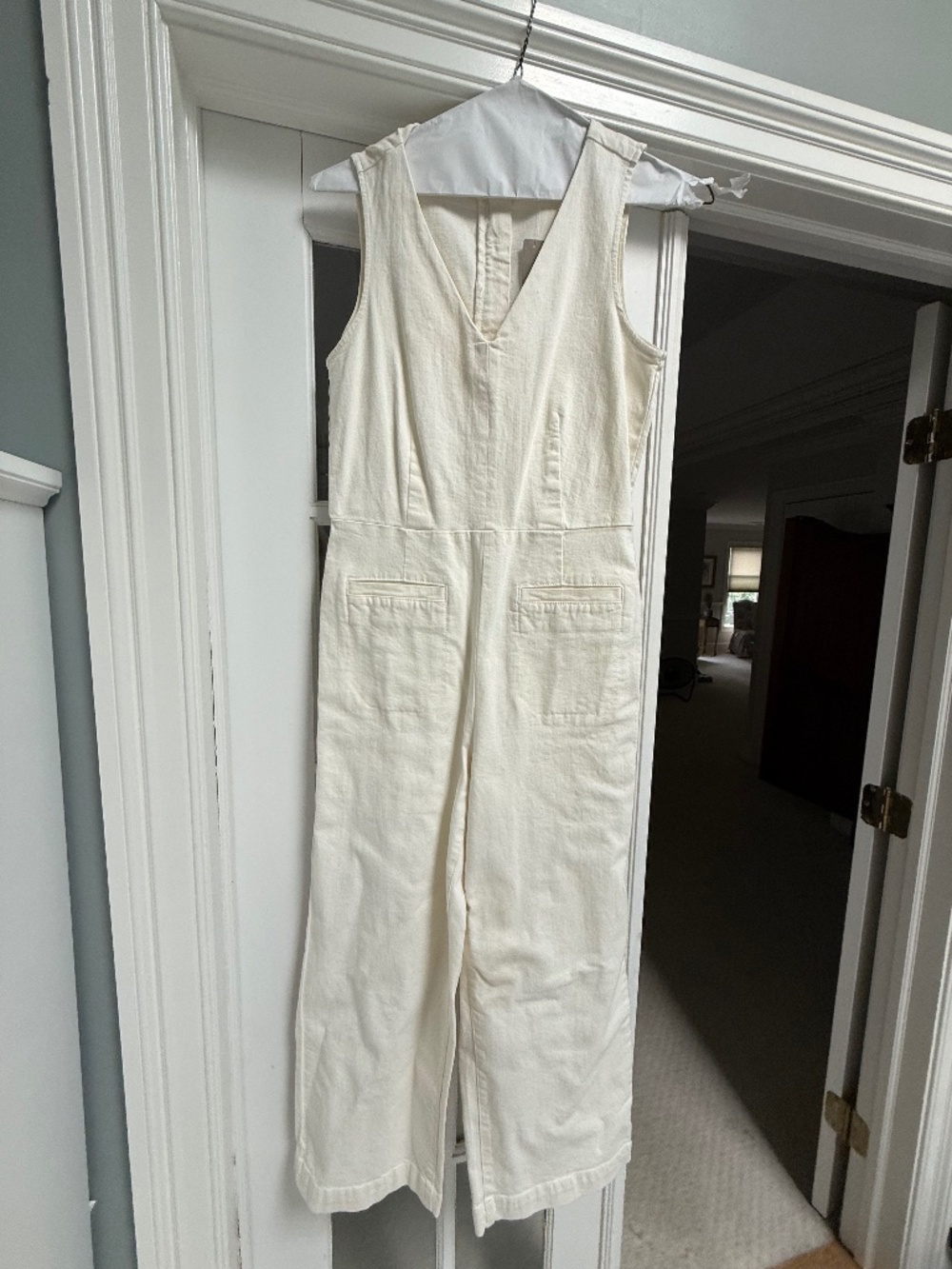 Denim ivory Jumpsuit J Crew NWT size 6